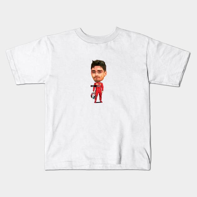 Charles Leclerc Out Kids T-Shirt by pxl_g